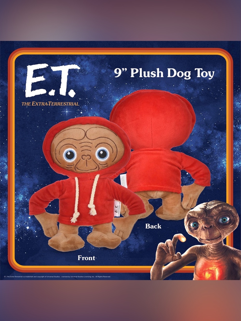 New E.T 9” Dog Toy
